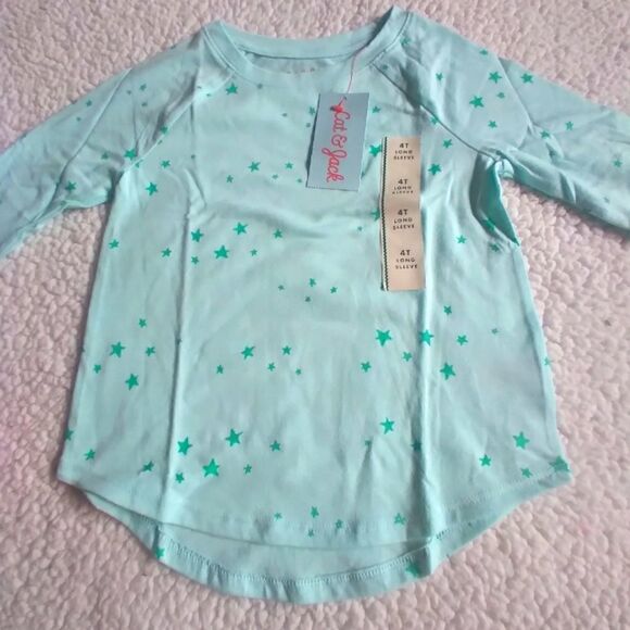 Nwt Cat & Jack Long Sleeve Top - Picture 2 of 6